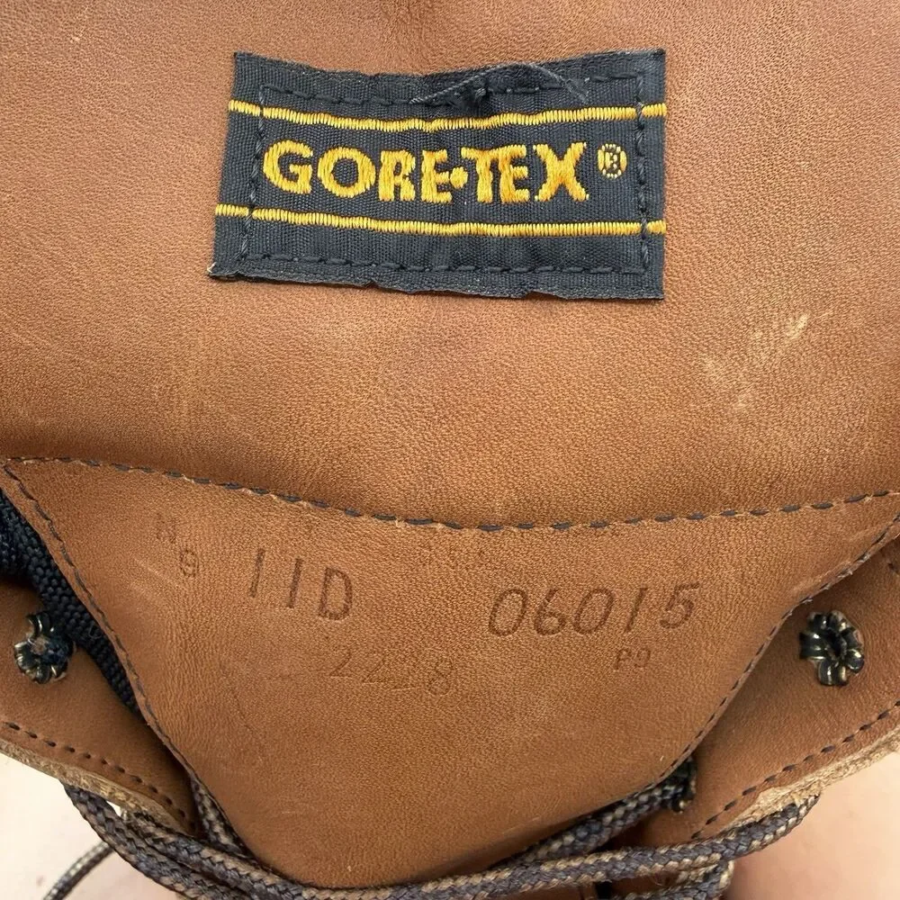 Red Wing 6015 GoreTex Waterproof Work Boots USA Made Sz 11D Brown Leather Safety